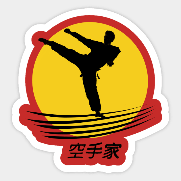 Karateka Sticker by Vigigio